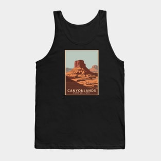 Canyonlands National Park Retro Panorama Tank Top